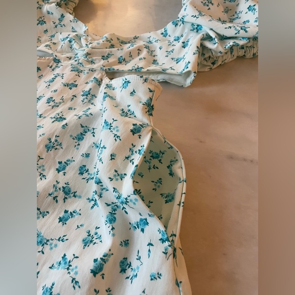 Zara Floral Cut Out Dress - Picture 9 of 15